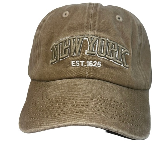 New York Baseball Distressed Mineral Wash Cap Green - Picture 8 of 9